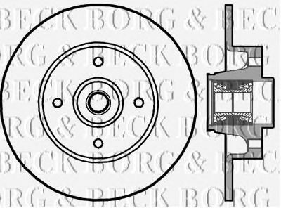 BORG & BECK bbd5896s -  Тормозной диск